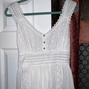 White cotton Dress Sz Medium